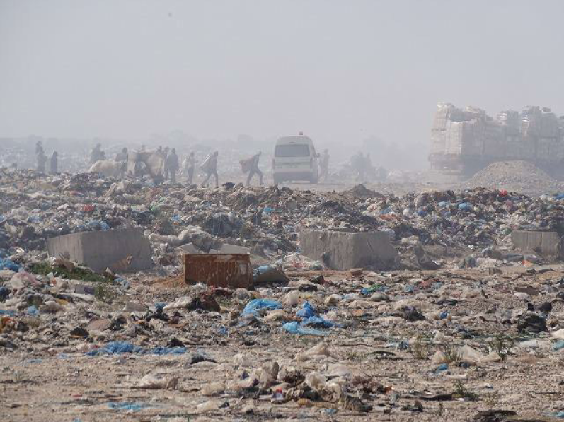 Waste disposal site documented for the medical waste treatment facility environmental and social assessment